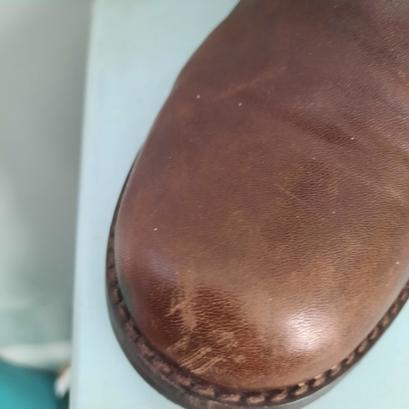 Stuart Weitzman Leather Buckle Boots SZ 8 - Picture 4 of 9